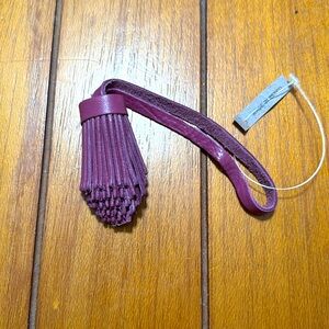 Portland Leather hanging leather tassel in purple